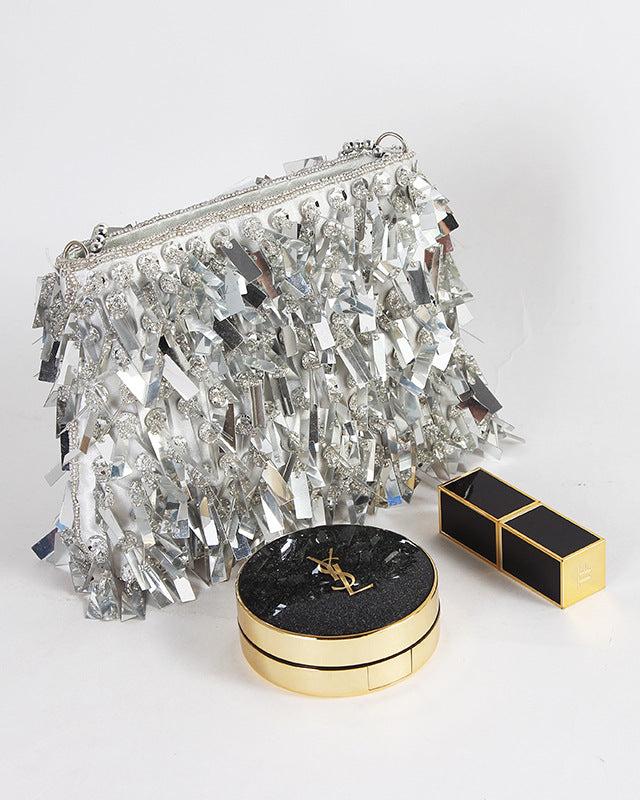 Pochette Argentée Pour Soirée - Aurélie