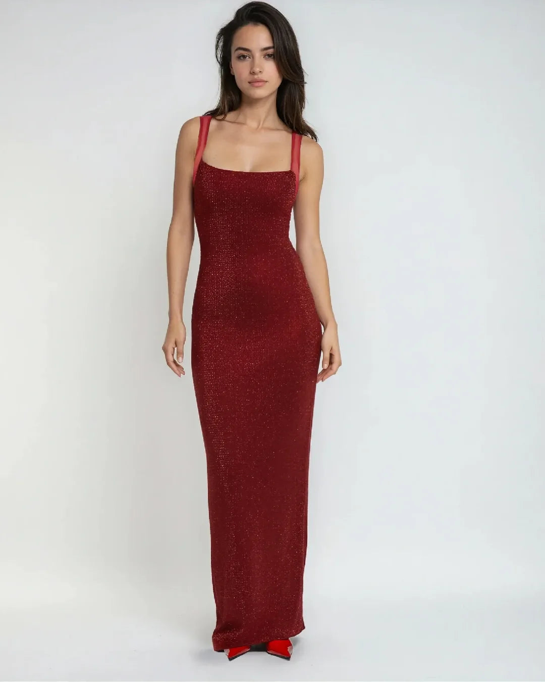 Robe de Cocktail Strass Nessa – Éclat scintillant pour vos soirées