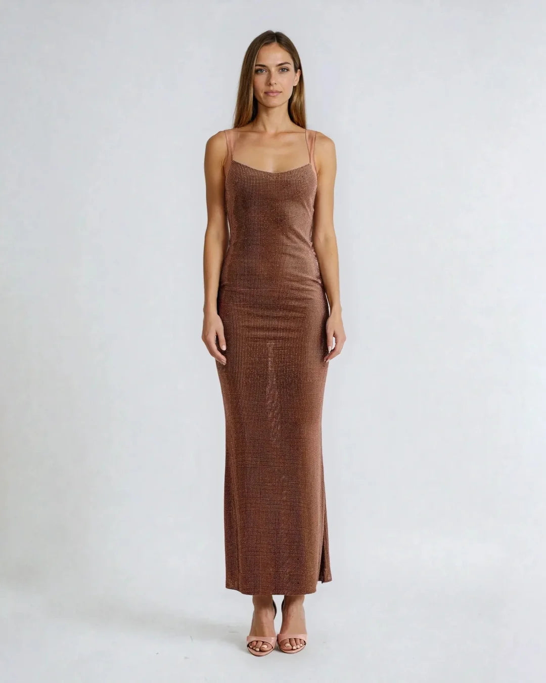 Robe de Cocktail Strass Nessa – Éclat scintillant pour vos soirées