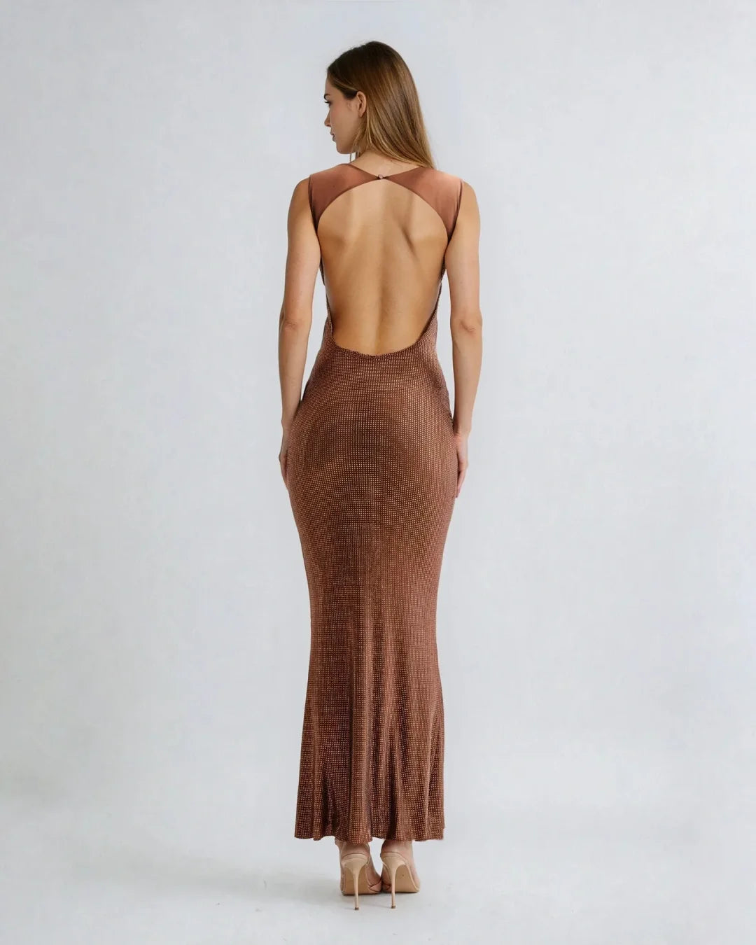 Robe de Cocktail Strass Nessa – Éclat scintillant pour vos soirées