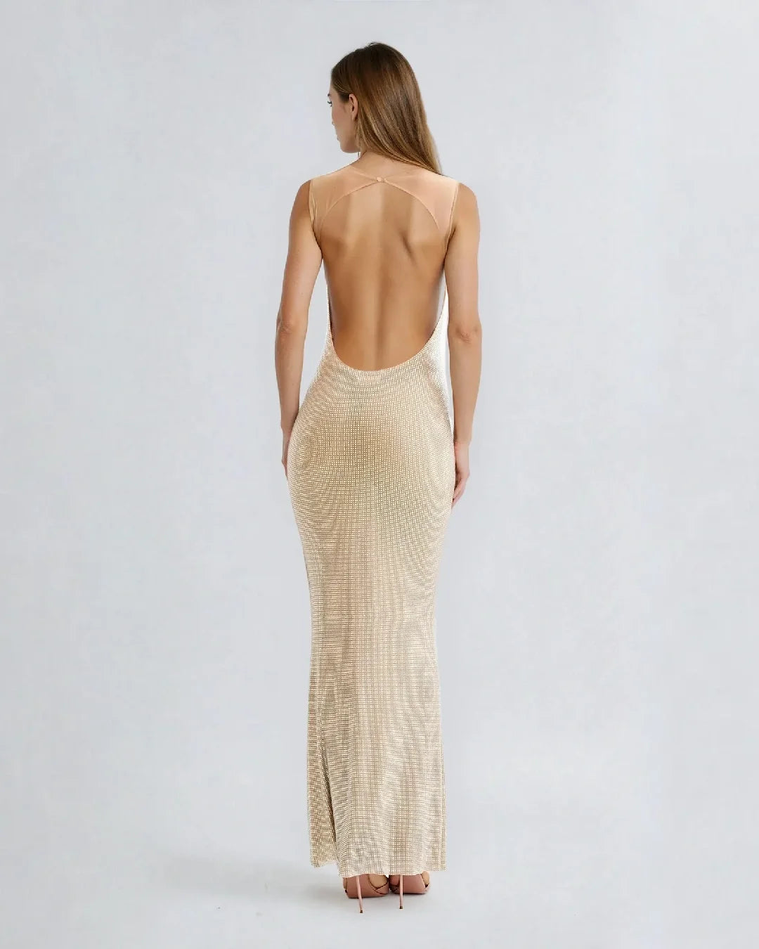 Robe de Cocktail Strass Nessa – Éclat scintillant pour vos soirées
