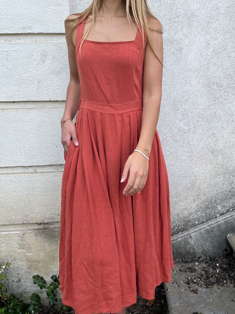 Louisa Robe Lin Dos Croisé