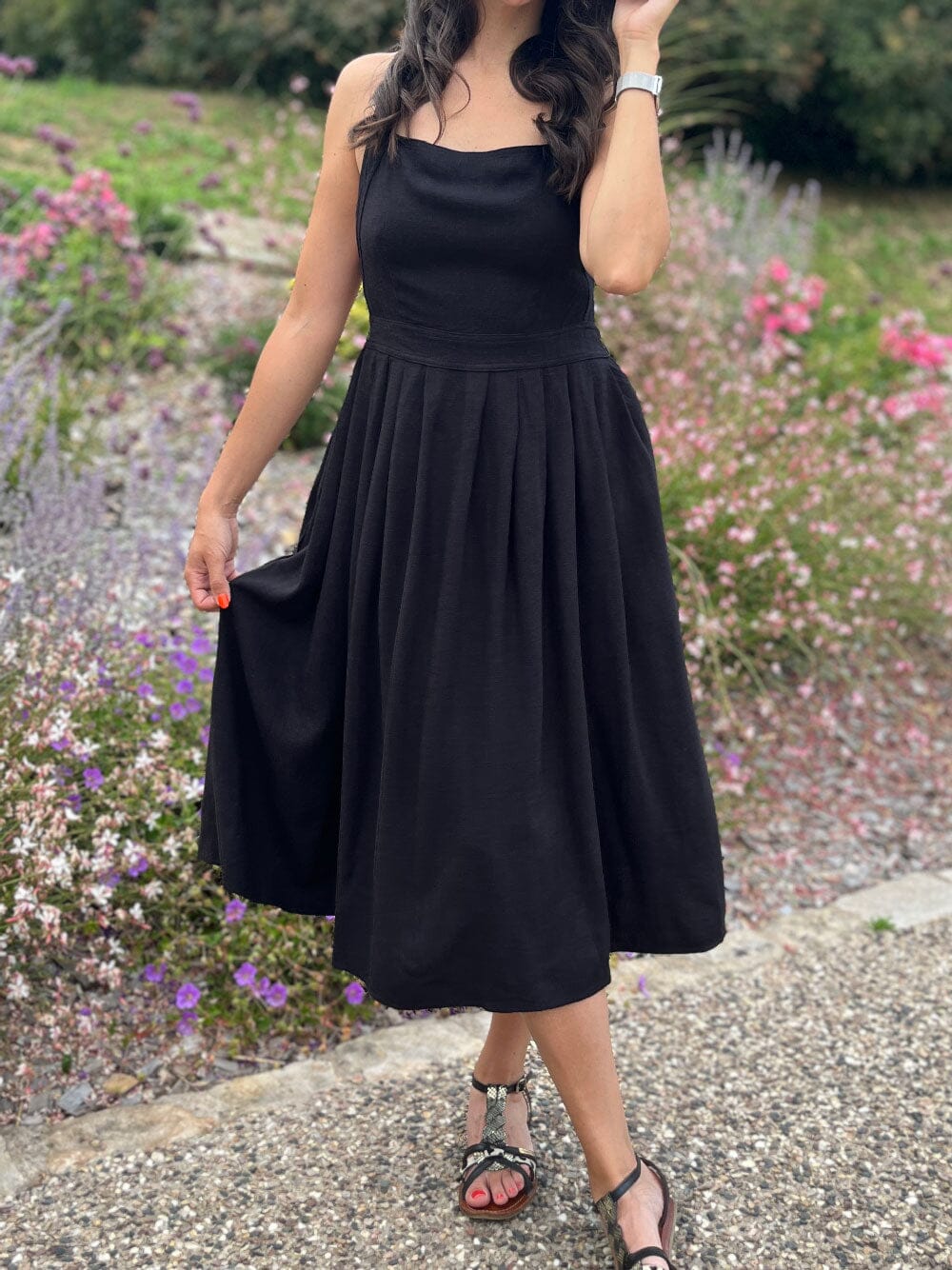 Louisa Robe Lin Dos Croisé