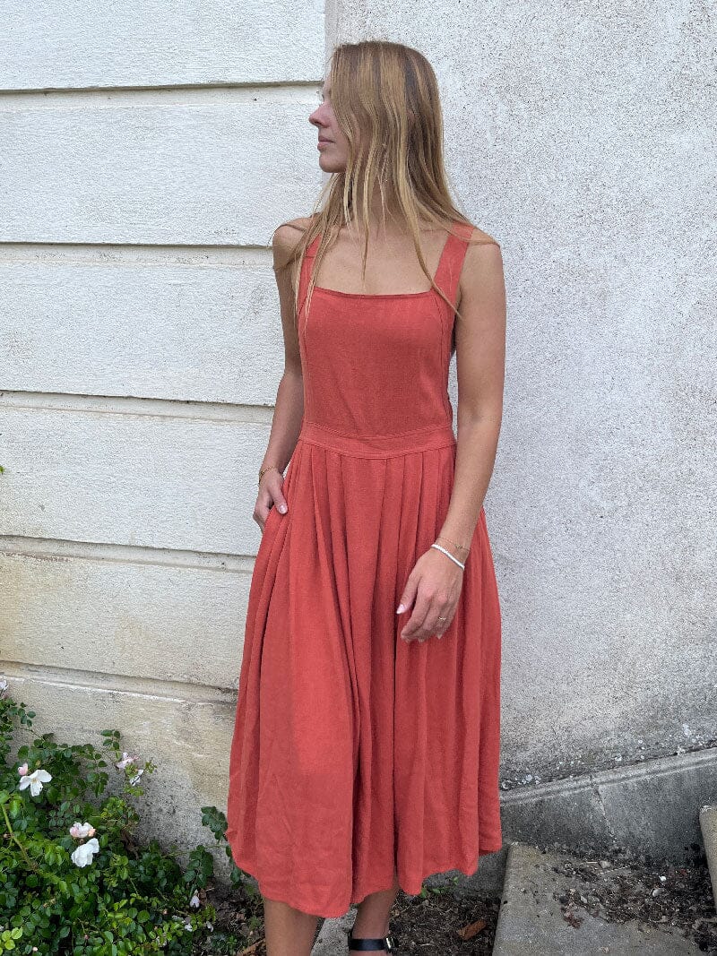 Louisa Robe Lin Dos Croisé