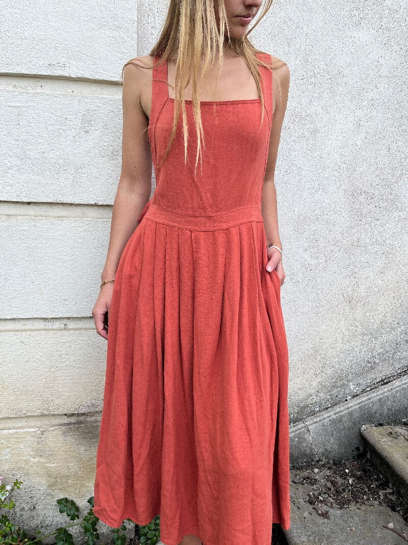 Louisa Robe Lin Dos Croisé