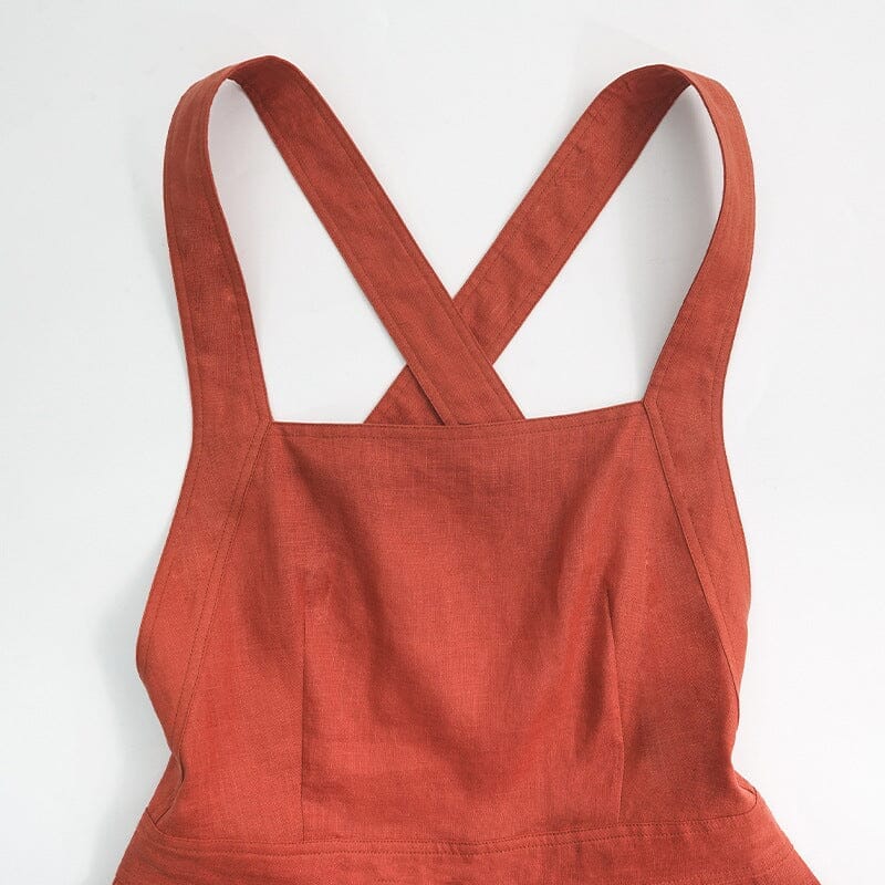 Louisa Robe Lin Dos Croisé