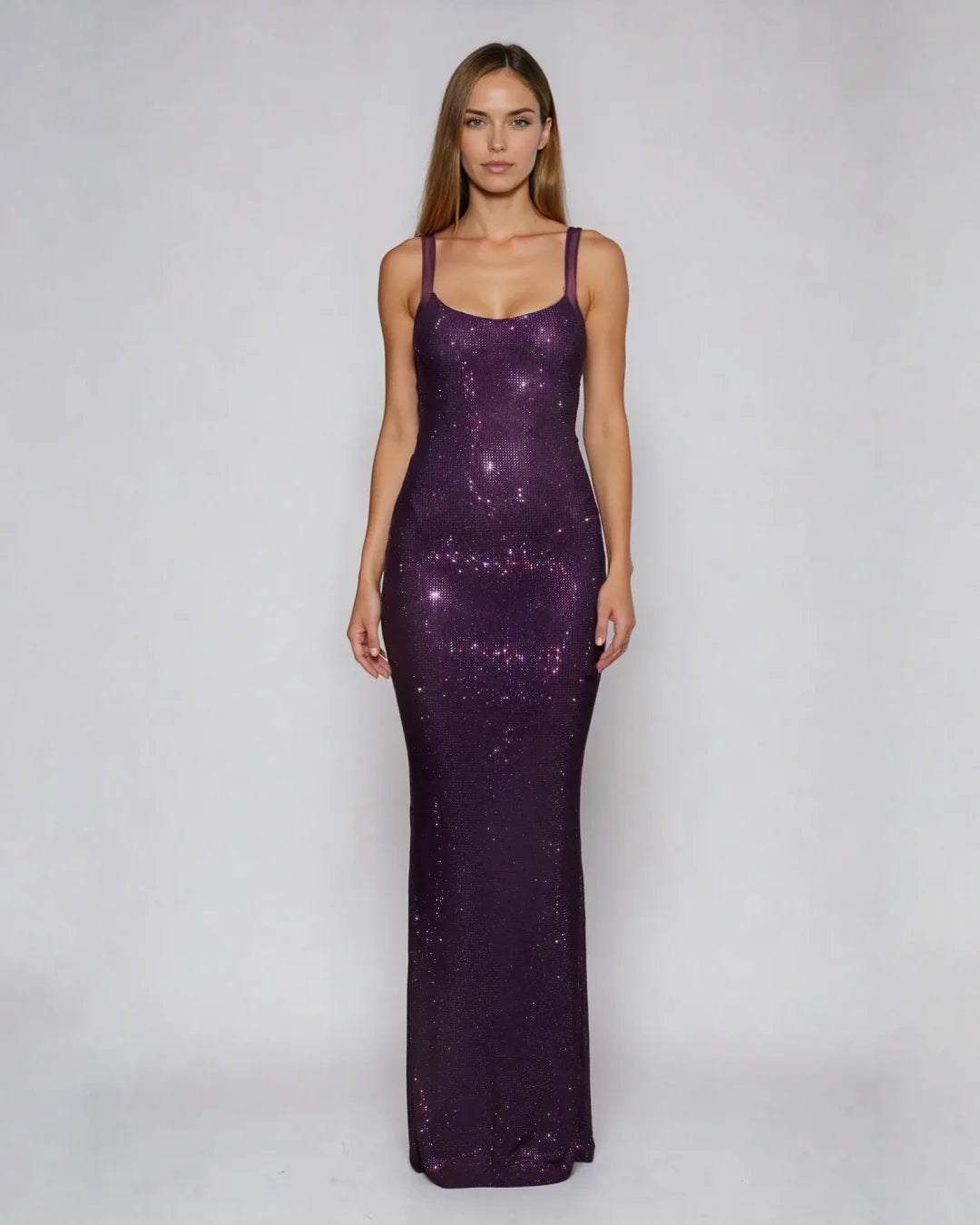 Robe de Cocktail Strass Nessa – Éclat scintillant pour vos soirées