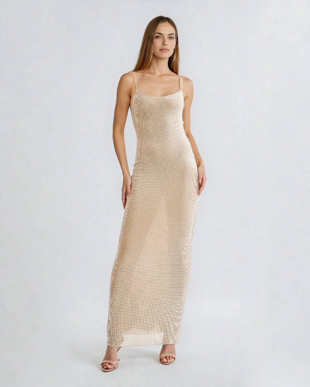 Robe de Cocktail Strass Nessa – Éclat scintillant pour vos soirées