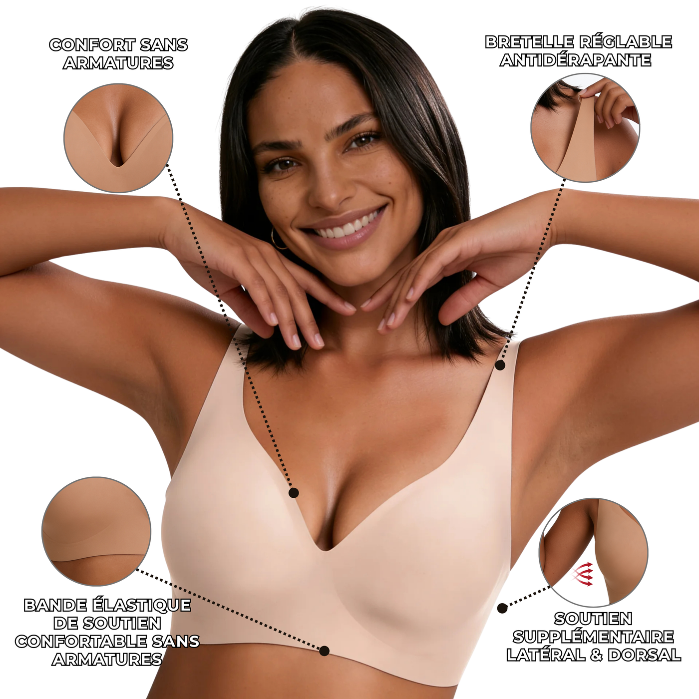 Siléor™ Soutien-Gorge Seconde Peau — Invisible et Ultra-Confort
