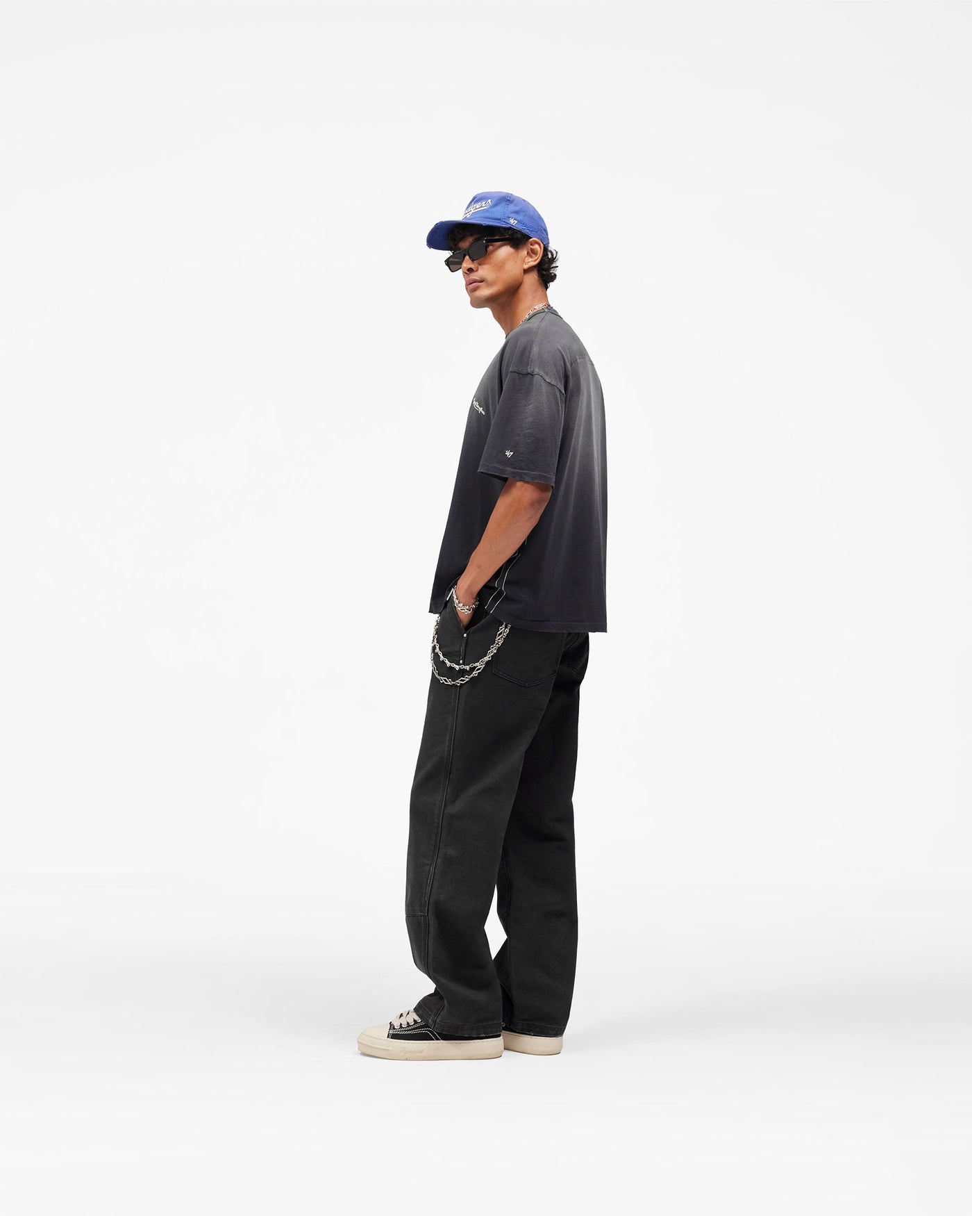 Los Angeles Dodgers x Represent T-Shirt - Stained Black